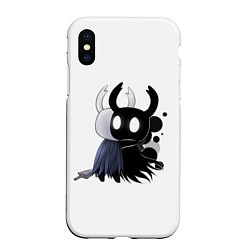 Чехол iPhone XS Max матовый Hollow Knight, цвет: 3D-белый