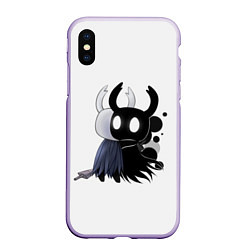 Чехол iPhone XS Max матовый Hollow Knight, цвет: 3D-светло-сиреневый