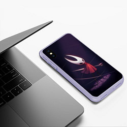 Чехол iPhone XS Max матовый Hollow Knight, цвет: 3D-светло-сиреневый — фото 2