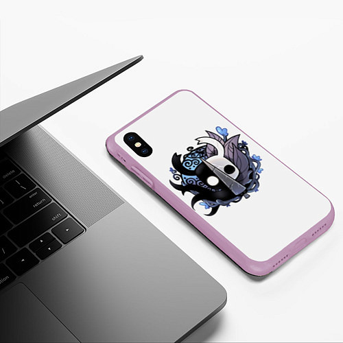 Чехол iPhone XS Max матовый Hollow Knight / 3D-Сиреневый – фото 3