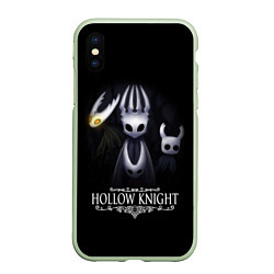 Чехол iPhone XS Max матовый Hollow Knight, цвет: 3D-салатовый