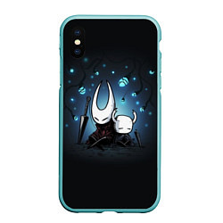 Чехол iPhone XS Max матовый Hollow Knight, цвет: 3D-мятный