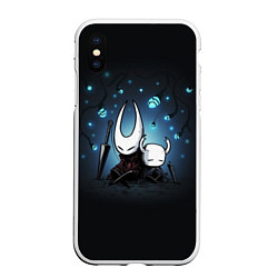 Чехол iPhone XS Max матовый Hollow Knight, цвет: 3D-белый