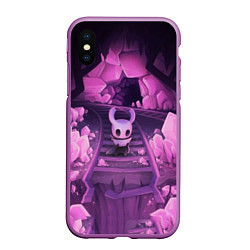 Чехол iPhone XS Max матовый Hollow Knight, цвет: 3D-фиолетовый