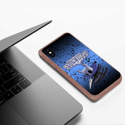 Чехол iPhone XS Max матовый Hollow Knight / 3D-Коричневый – фото 3
