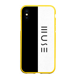 Чехол iPhone XS Max матовый Muse, цвет: 3D-желтый