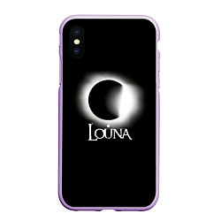 Чехол iPhone XS Max матовый Louna, цвет: 3D-сиреневый