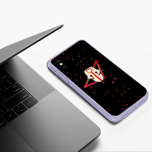 Чехол iPhone XS Max матовый Dota 2 - Juggernaut / 3D-Светло-сиреневый – фото 3
