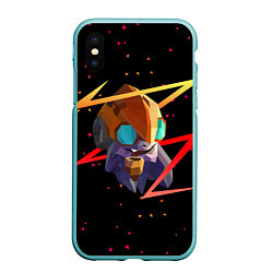 Чехол iPhone XS Max матовый Dota 2 Tinker, цвет: 3D-мятный