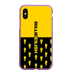 Чехол iPhone XS Max матовый BILLIE EILISH, цвет: 3D-фиолетовый