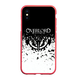 Чехол iPhone XS Max матовый Overlord, цвет: 3D-красный