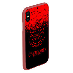 Чехол iPhone XS Max матовый Overlord, цвет: 3D-красный — фото 2