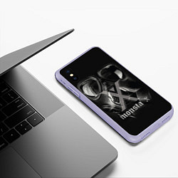 Чехол iPhone XS Max матовый Monsta X, цвет: 3D-светло-сиреневый — фото 2
