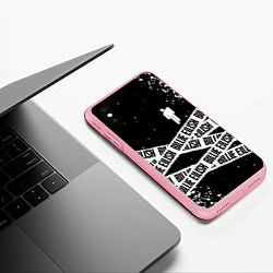 Чехол iPhone XS Max матовый BILLIE EILISH: Black Tape, цвет: 3D-баблгам — фото 2