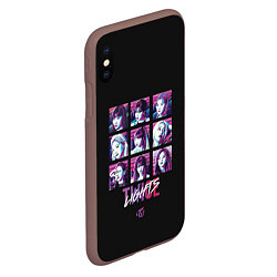 Чехол iPhone XS Max матовый TWICE, цвет: 3D-коричневый — фото 2