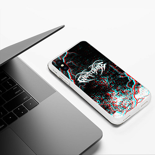 Чехол iPhone XS Max матовый GHOSTEMANE / 3D-Белый – фото 3