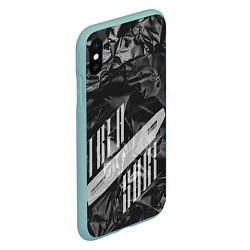 Чехол iPhone XS Max матовый Trea Sure Ateez, цвет: 3D-мятный — фото 2