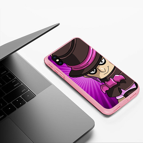 Чехол iPhone XS Max матовый Brawl Stars Mortis1 / 3D-Баблгам – фото 3