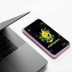 Чехол iPhone XS Max матовый SAMURAI KEANU REEVES, цвет: 3D-сиреневый — фото 2