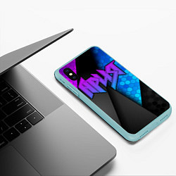 Чехол iPhone XS Max матовый Ария, цвет: 3D-мятный — фото 2
