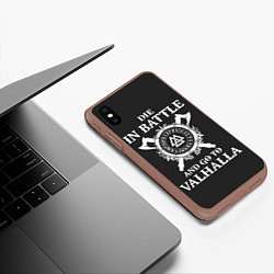 Чехол iPhone XS Max матовый Vikings, цвет: 3D-коричневый — фото 2