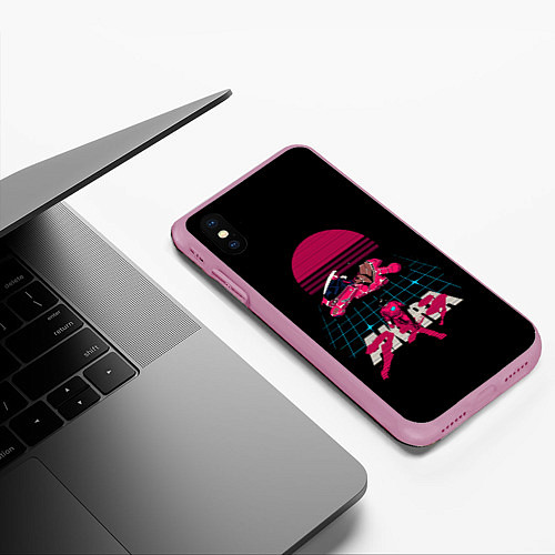 Чехол iPhone XS Max матовый Akirа / 3D-Розовый – фото 3