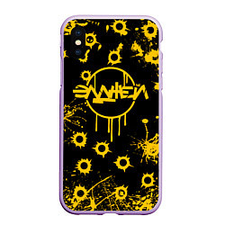 Чехол iPhone XS Max матовый ЭЛДЖЕЙ, цвет: 3D-сиреневый