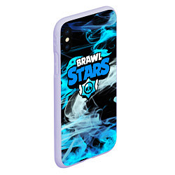 Чехол iPhone XS Max матовый BRAWL STARS, цвет: 3D-светло-сиреневый — фото 2