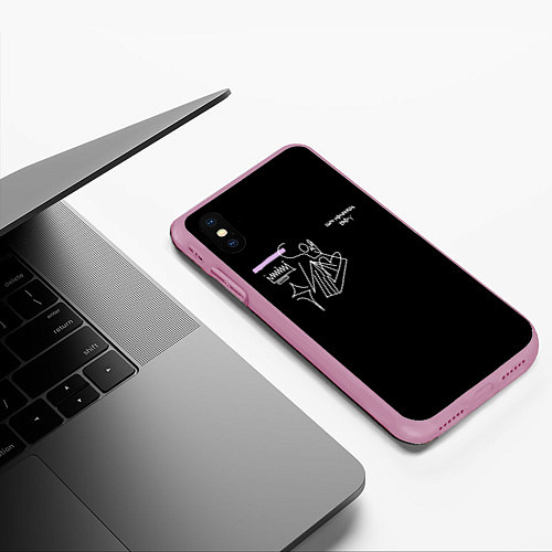 Чехол iPhone XS Max матовый SAYONARA BOY / 3D-Розовый – фото 3