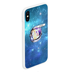 Чехол iPhone XS Max матовый Space Parrot, цвет: 3D-белый — фото 2