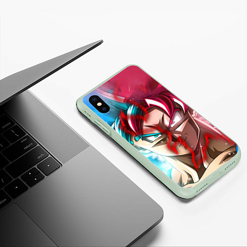 Чехол iPhone XS Max матовый Dragon Ball / 3D-Салатовый – фото 3