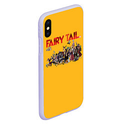 Чехол iPhone XS Max матовый Fairy Tail, цвет: 3D-светло-сиреневый — фото 2