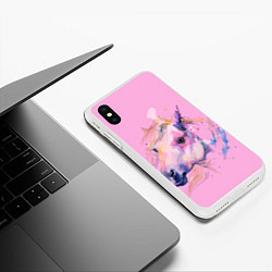 Чехол iPhone XS Max матовый ONE LOVE, цвет: 3D-белый — фото 2