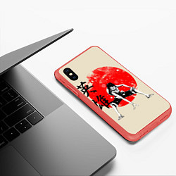Чехол iPhone XS Max матовый One Piece, цвет: 3D-красный — фото 2