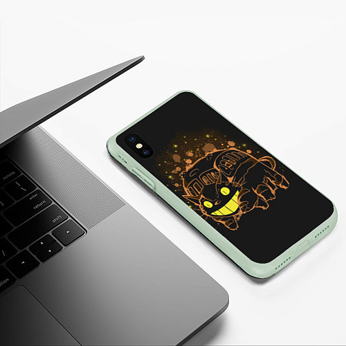 Чехол iPhone XS Max матовый My Neighbor Totoro / 3D-Салатовый – фото 3