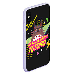 Чехол iPhone XS Max матовый Totoro My rad ne ighbor, цвет: 3D-светло-сиреневый — фото 2