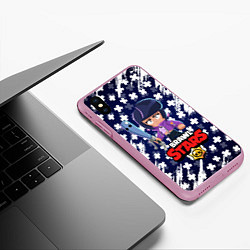 Чехол iPhone XS Max матовый BRAWL STARS BIBI, цвет: 3D-розовый — фото 2