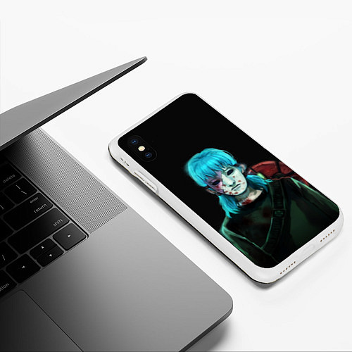 Чехол iPhone XS Max матовый Sally face / 3D-Белый – фото 3