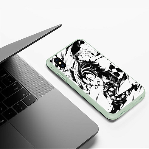 Чехол iPhone XS Max матовый KIMETSU NO YAIBA / 3D-Салатовый – фото 3