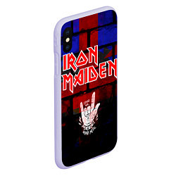 Чехол iPhone XS Max матовый Iron Maiden, цвет: 3D-светло-сиреневый — фото 2