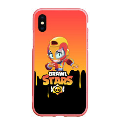 Чехол iPhone XS Max матовый BRAWL STARS MAX, цвет: 3D-баблгам