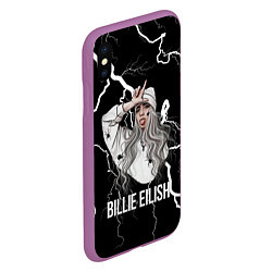 Чехол iPhone XS Max матовый BILLIE EILISH, цвет: 3D-фиолетовый — фото 2