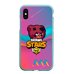 Чехол iPhone XS Max матовый BRAWL STARS NITA, цвет: 3D-мятный