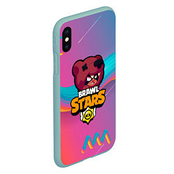 Чехол iPhone XS Max матовый BRAWL STARS NITA, цвет: 3D-мятный — фото 2