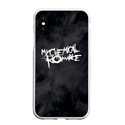 Чехол iPhone XS Max матовый My Chemical Romance, цвет: 3D-белый
