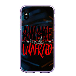 Чехол iPhone XS Max матовый Awake unafraid