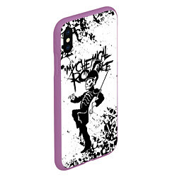 Чехол iPhone XS Max матовый My Chemical Romance, цвет: 3D-фиолетовый — фото 2
