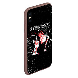 Чехол iPhone XS Max матовый My Chemical Romance, цвет: 3D-коричневый — фото 2