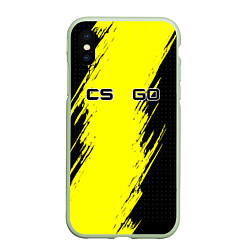 Чехол iPhone XS Max матовый Counter Strike, цвет: 3D-салатовый