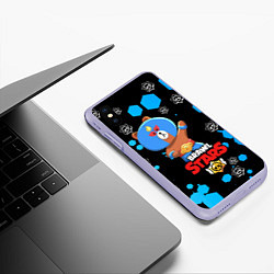 Чехол iPhone XS Max матовый BRAWL STARS EL BROWN, цвет: 3D-светло-сиреневый — фото 2